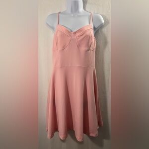 Rue‎ 21 pink thin strap midi summer dress.